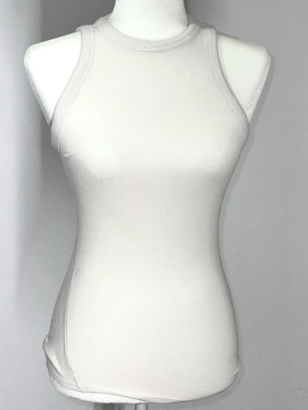 lululemon Ribbed High Neck Racerback Tank Top Fitted Sleeveless Women’s Size 0